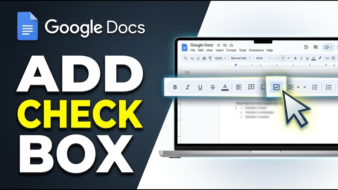 How to Add Check Box in Google Docs 2026 (Quick Guide) - YouTube
