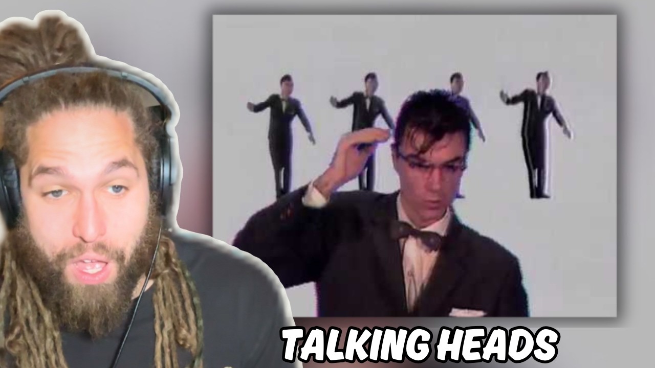 Rapper's first time watching Talking Heads - Once in a Lifetime (Official Video)