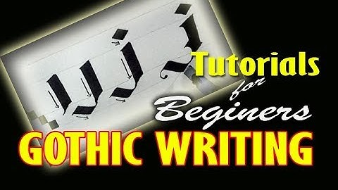 Mastering Calligraphy | Gothic Tutorial - 
