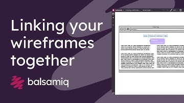 How to link your wireframes together in Balsamiq