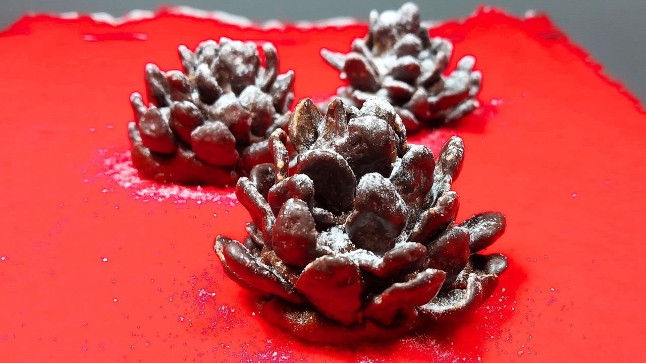 PIÑAS DE CHOCOLATE NAVIDEÑAS con 3 INGREDIENTES muy FÁCILES y RÁPIDAS ...