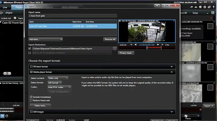 How to Create Backups/Exports in Milestone XProtect
