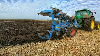 Пахота John Deere 6920 и Lemken по недискованой кукурузе / МТЗ-82 / Т-40/ Т-150/ ДТ75/ К700 / МТЗ-80