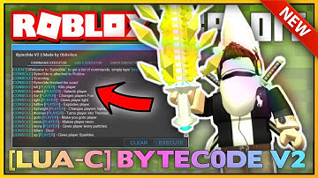 NEW ROBLOX EXPLOIT: BYTEC0DE V2 (PATCHED) LUA-C EXECUTOR, MOON-MAN, HARAMBE AND MORE!! (July 13th)