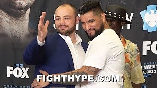 Awkward Adam Kownacki & Chris Arreola Dancing Face Off Care Free Before Going To War