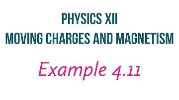 NCERT Physics 12 Example 4.11