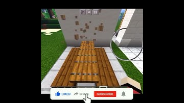 Simple Picnic Table Design | #Minecraft #Shorts #Roadto1kSubs