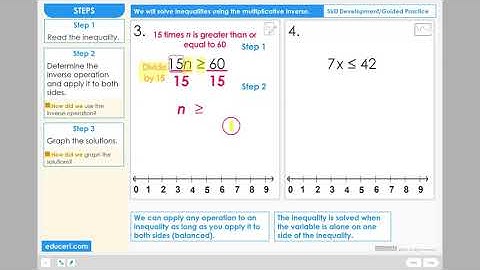 Lesson 3.6 - Solve Inequalities - Multiplicative Inverse (Skill Development Part 2 of 2)