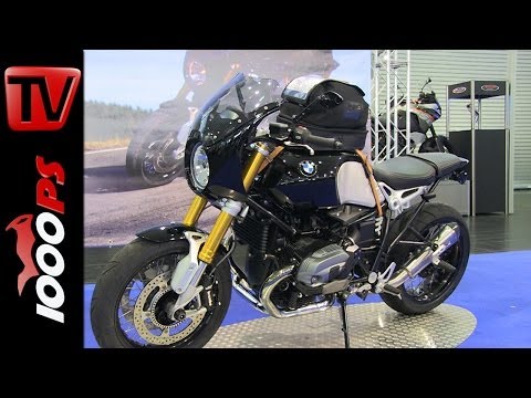 Wunderlich BMW R nine T- Windschild, Tankrucksack, Kennzeichenhalterung