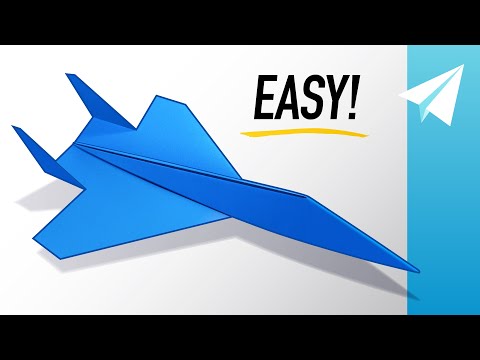 How to Make an EASY SU-57 Paper Jet that Flies REALLY Well!  Paper Airplane Tutorial