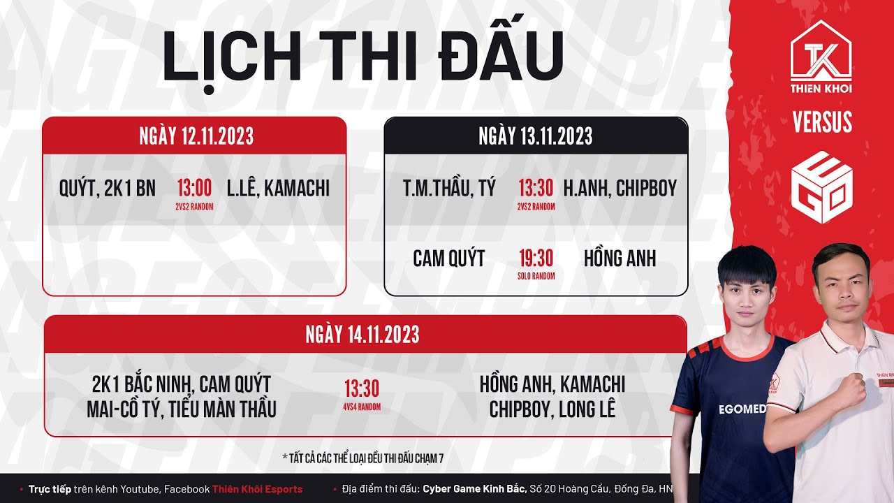 [Trực Tiếp] Đoàn Thể | 22 Random | Thiên Khôi Esports vs EGO Media ...
