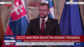 Kraków. Grzegorz Puda Wziął Udział W Szczycie Ministrów Rolnictwa Regionu Trójmorza