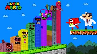 Dr Mario Vs Dynamicblock Baby Vs The Giant Biggest Zombie Colorful Numbers Maze 1 Hour Compilation