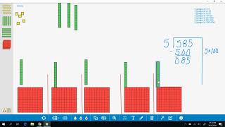 Base Ten Blocks Partial Quotients Division 1
