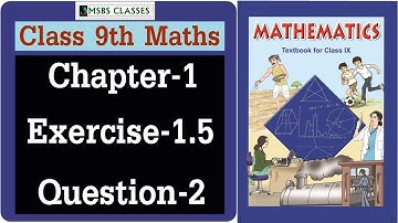 Question 2 Solution of exercise 1.5 || Class 9 maths chapter 1 || simplify the following class 9