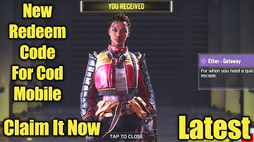 January 2022 redeem code | codm redeem code | today redeem code codm | call of duty Mobile code