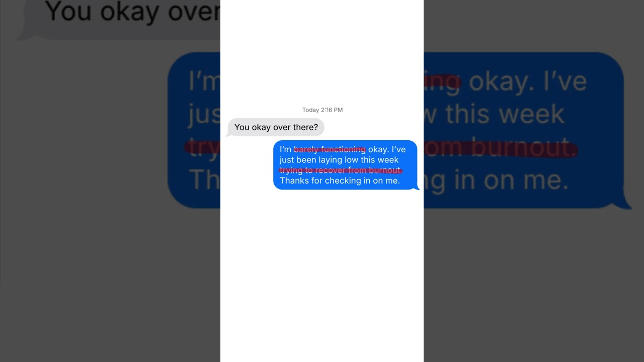 What “I’m Okay” Really Means