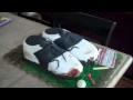 Check out this amazing cake made to look like golf shoes!