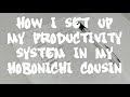 How I set up my productivity system in my Hobonichi Cousin