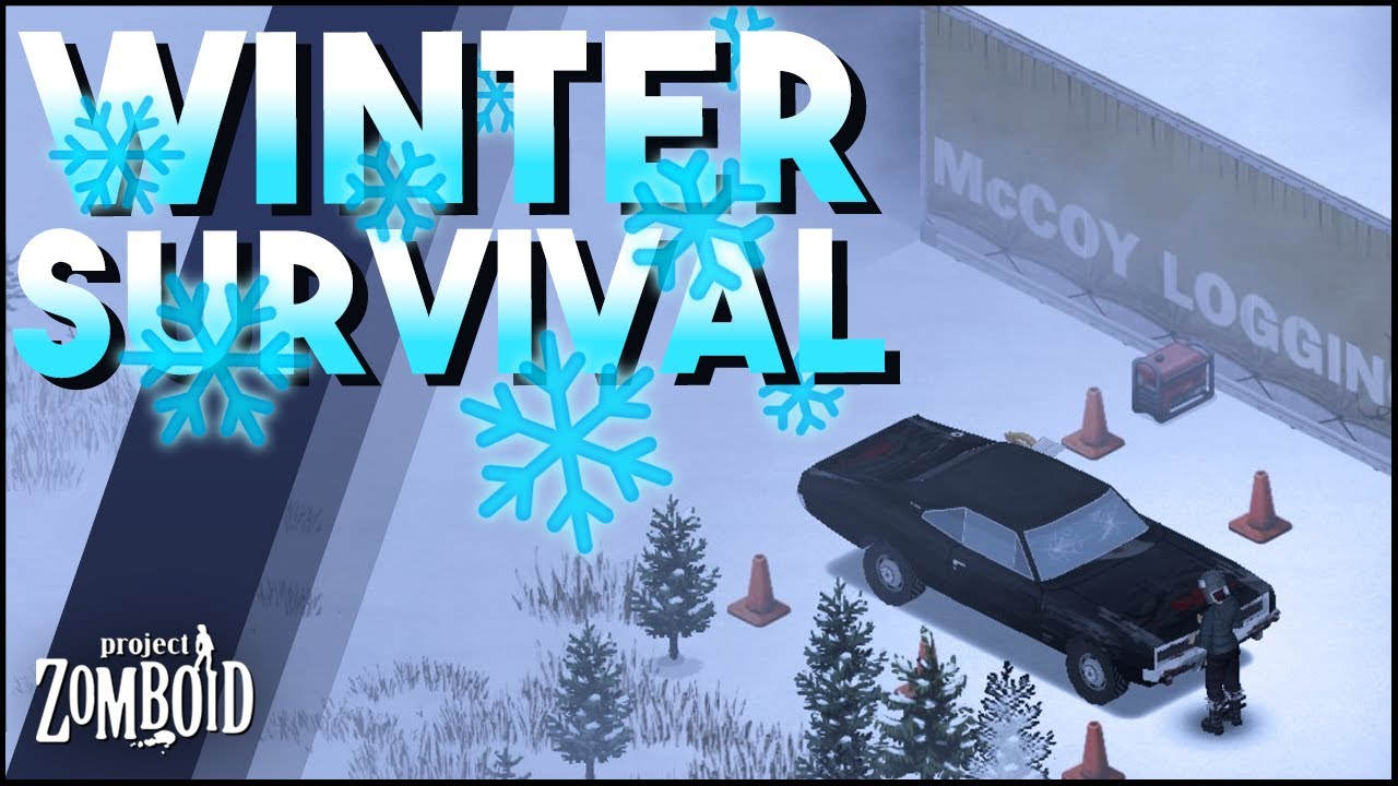 Cryogenic Winter Survival in Project Zomboid! Project Zomboid Live Gameplay!