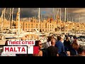 A Walk Around the THREE CITIES | Cospicua, Vittoriosa & Senglea | Drive MALTA E11