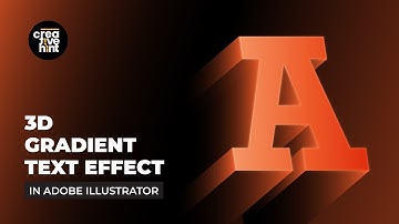 How to create gradient text effect in Adobe Illustrator. #graphicdesign