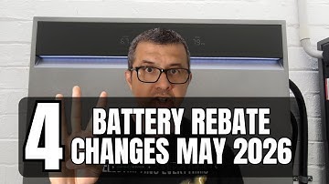 Need To Know - May 2026 Battery Rebate Changes