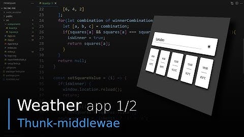Приложение "Погода" - 1/2 (Redux-toolkit, thunk, axios)