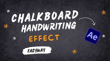 After Effects Tutorial- Create Chalkboard Handwriting Effect in after Effects