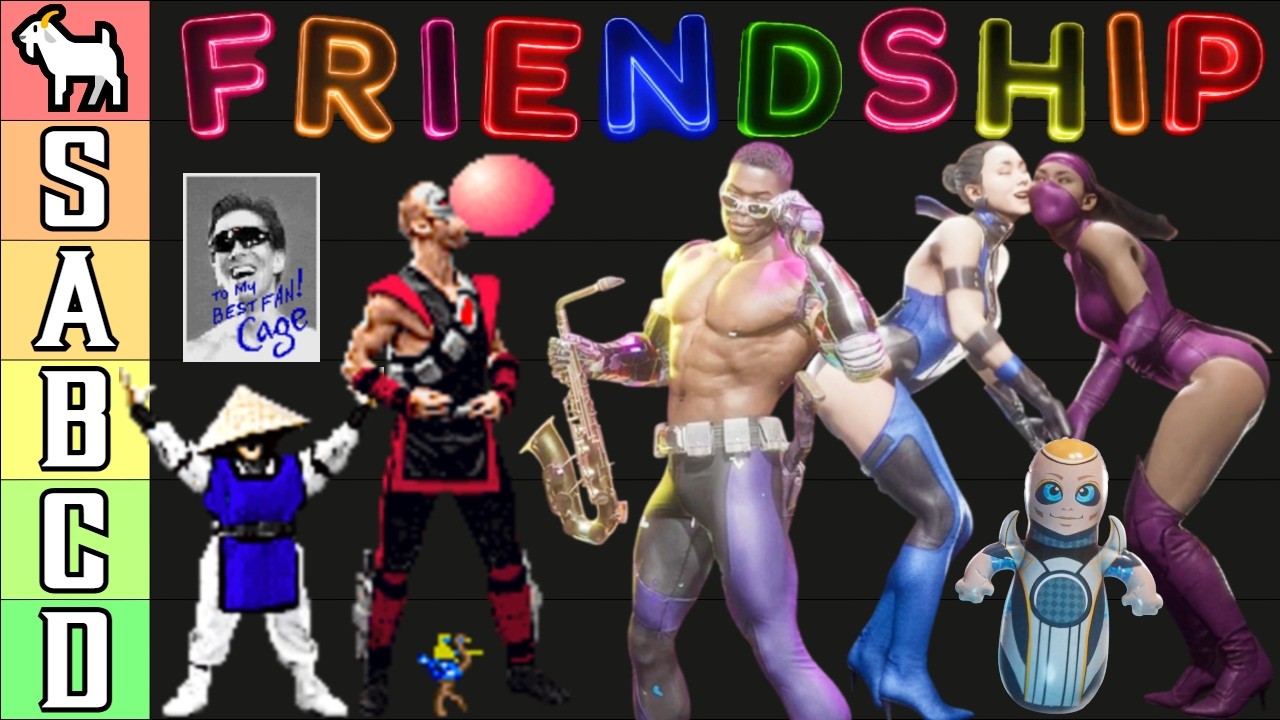 The ULTIMATE Mortal Kombat FRIENDSHIP Tier List