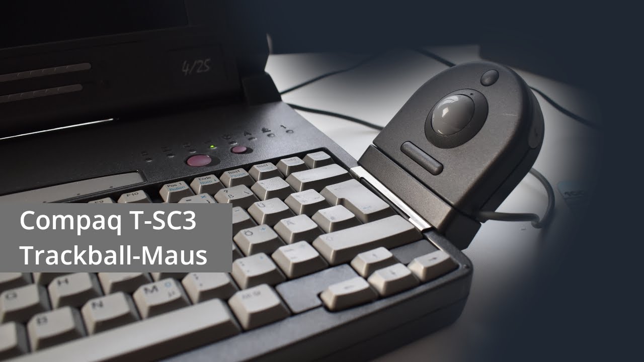 Compaq T-SC3 Trackball-Maus - YouTube