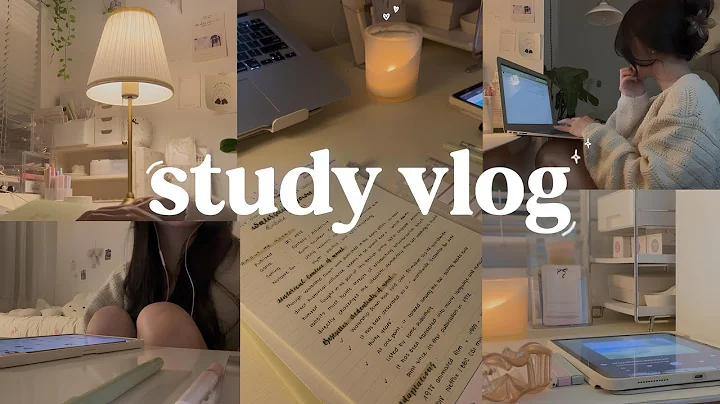 STUDY VLOG | cozy nighttime habits, planning, studying productive, motivation ˚ ༘୨ৎ