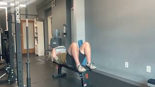 Single Arm Hooklying Dumbbell Bench Press