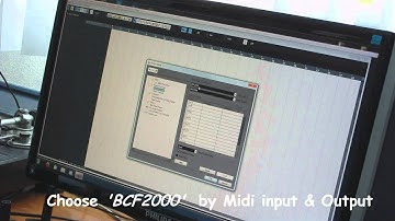 Tutorial: how to configure the BCF2000 in cubase5