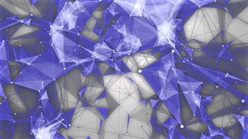 Video background of abstract 3D shapes in motion