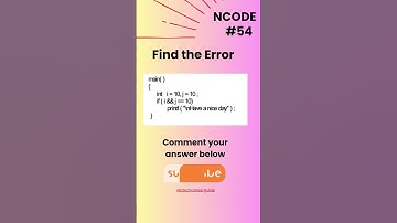 NCODE #54 | Find the Error | Comment your Answer Below | #coding #ncodeseries #ncode #coding #code.