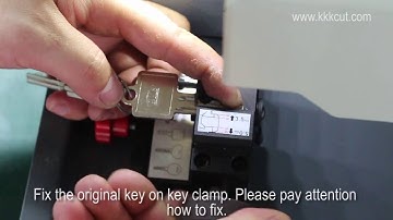 SEC-E9 new model! how to use normal house key clamp cut keys