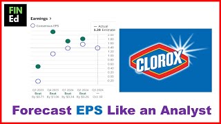 Celebrity How to Forecast EPS | Estimate EPS in Excel | EPS estimate of CLX| FIN-Ed Profile