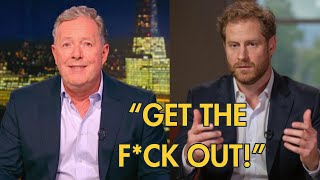 Prince Harry WALKS OUT After Tense Live TV CONFRONTATION with Piers Morgan