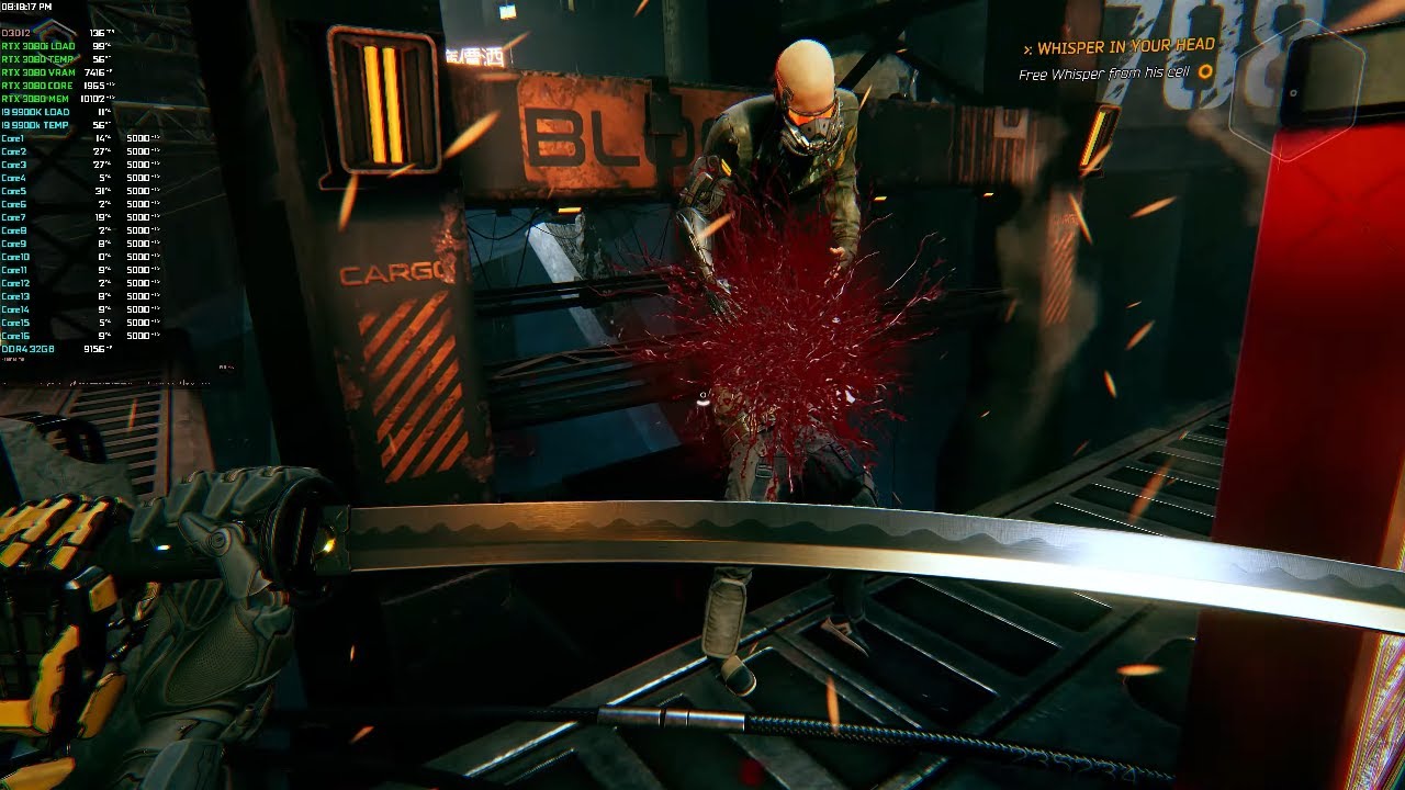 RTX 3080 | 9900K | Ghost Runner 4K Ultra Settings Ray tracing/DLSS