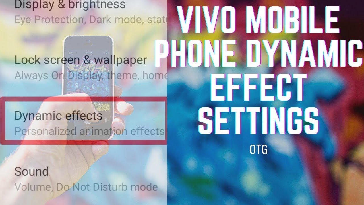 HOW SETUP DYNAMIC EFFECTS SETTING IN YOUR VIVO V20||SETTINGS|DYNAMIC EFFECTS|ANDROID-11/10