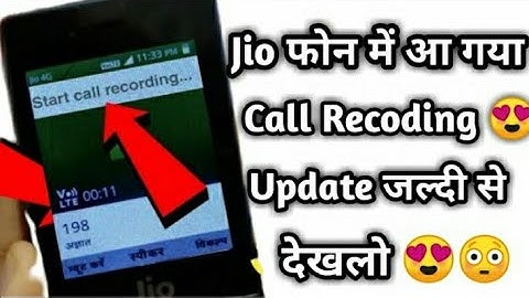 Jio Phone Call Recording Update Today | Jio Phone Me Call Recording Kaise Kare | Learn Tech