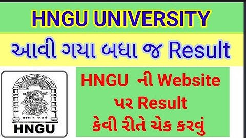 Hngu letest update 2022 - hngu result kaise dekhe - how to chek  Result  online Hngu -