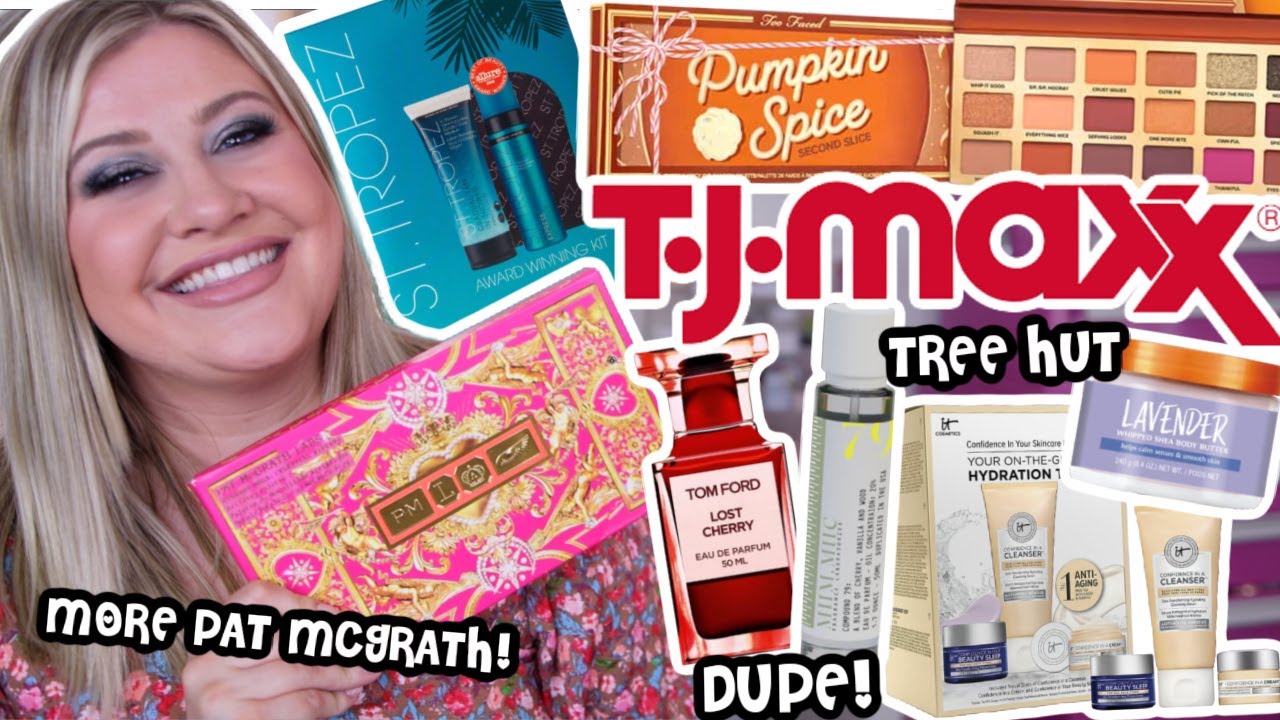 INSANE TJ MAXX FINDS! More Pat McGrath, Dupe Perfumes, St Tropez, Too