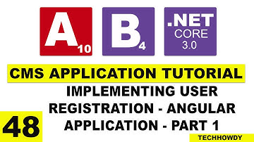 Implementing User Registration in Angular Application  | Angular 10 | ASP.NET CORE 3.0