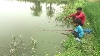 Hook Fishing ~ Traditional Hook Fishing 🎣 Village Daily Life (Part-435)