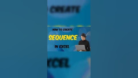 HOW TO CREATE SEQUENCE IN EXCEL #yt #shorts #excel #formula #sequence #exceltutorial #skills #job