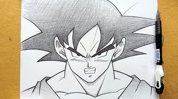 How to draw Goku step by step for beginners || Goku super saiyan || Easy drawing for beginners