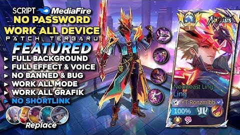 Script Skin Ling Neobeast Ling No Password | Full Effect Voice - Patch Terbaru Mobile Legends 2025