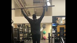 Barbell Offset Overhead Carry